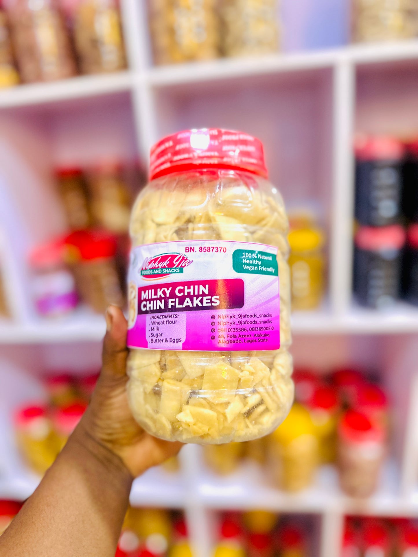 12 pieces Big jar milky Chinchin