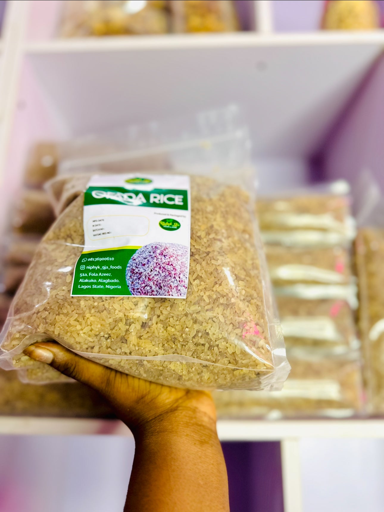 2kg Stone free ofada Rice